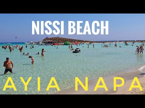 Nissi Beach Ayia Napa 2021 (BEST BEACH IN CYPRUS)