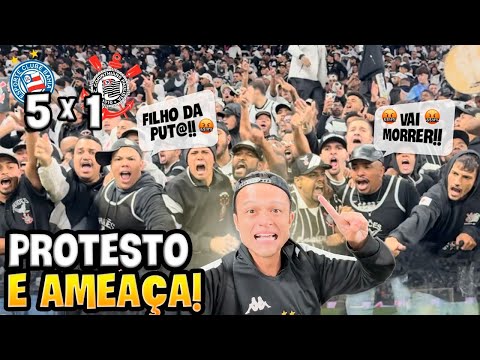 TORCIDA DO CORINTHIANS AME4ÇA DIRETORIA E JOGADORES DEPOIS DA GOLEADA!! Corinthians 1 x 5 Bahia