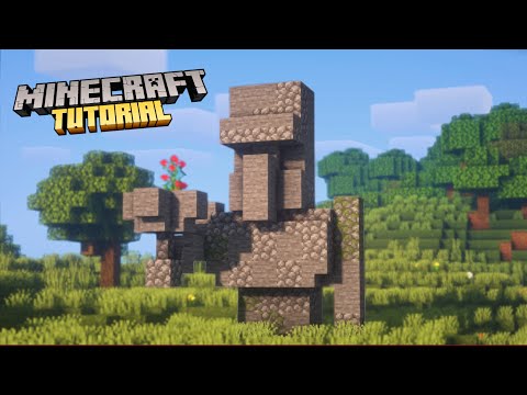 Minecraft | How to build an Iron Golem Statue | Tutorial