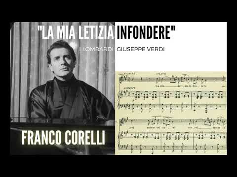 "La mia letizia infondere" I Lombardi - Franco Corelli in 1956 (with score!) HQ 1080p