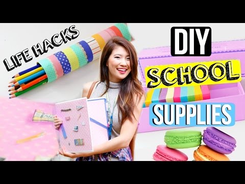 DIY Life Hacks for Back to School Supplies + Organization! Video
