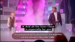 JASON DONOVAN & KYLIE MINOGUE ESPECIALLY FOR YOU 1988 {WITH LYRICS}