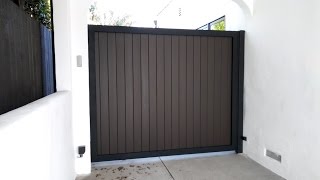 "The Brentwood" Driveway Gate | Mulholland Security Los Angeles 1.800.562.5770