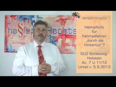 Helmpflicht für Fahrradfahrer durch die Hintertür? Das Urteil des OLG Schleswig-Holstein ...