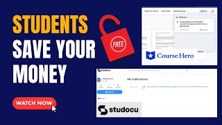 How to UNLOCK Documents for FREE | Course Hero | Studocu (Unblur Answers) 2023