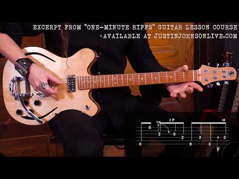 "ONE-MINUTE RIFF" Guitar Lesson - Catfish Blues - Riff 4 of 30