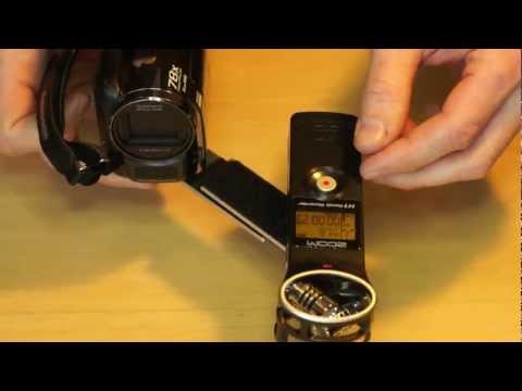 Zoom H1 audio recorder compact shock mount for your DSLR camera DIY