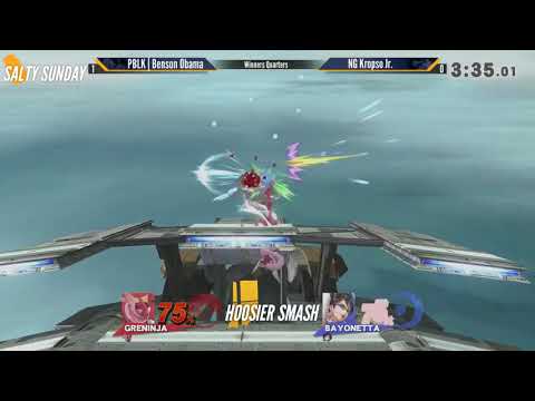 SS180 [Wii U] - PBLK | Benson Obama (Greninja) vs NG Kropso Jr. (Bayonetta) - Winners Quarters