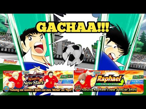 Gacha Raphael Paid + Step Up Spain + Open 10 SSR Ticket - Captain Tsubasa Dream Team