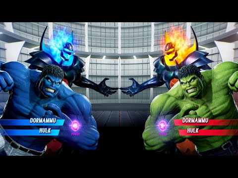 Dormammu & Blue Hulk vs Dormammu & Hulk (Very Hard) Marvel vs Capcom | 4K UHD Gameplay