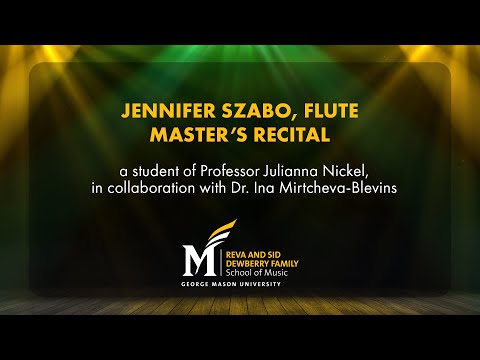 Jennifer Szabo, Flute, Master's Recital