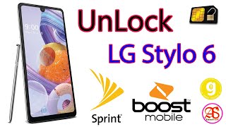 LG Stylo 6 | UnLock SIM | SPRINT | BOOST MOBILE | Global Unlocker Tool