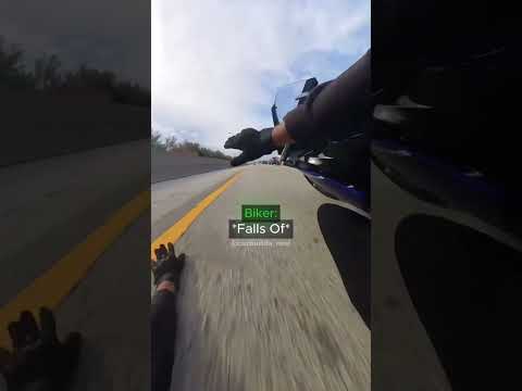 Biker Crashes After Insane Death Wobble😳 (@kn_fireblade)