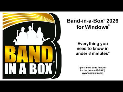 PG Music Band-in-a-Box 2026 Pro PC Boxed - Sequencer Software imagen 2