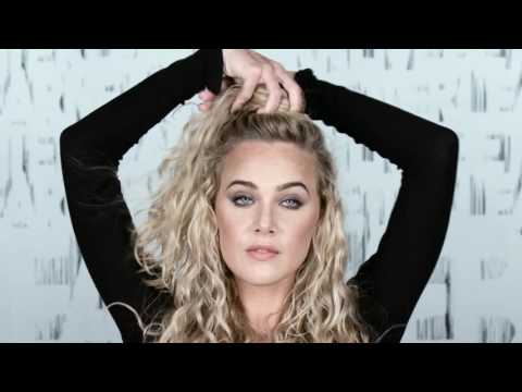 Curly Hairstyles Tutorial: Half Top Knot for Long...