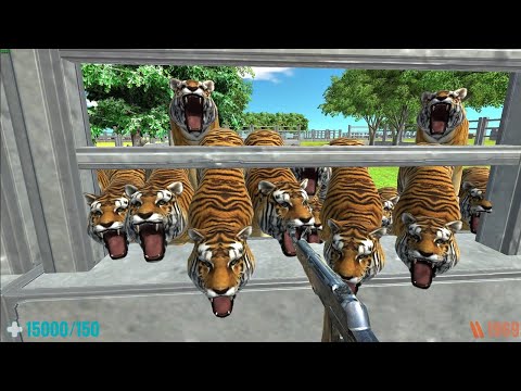 Survive in Zoo with Vicious Animals  FPS Perspective! Animal Revolt Battle Simulator
