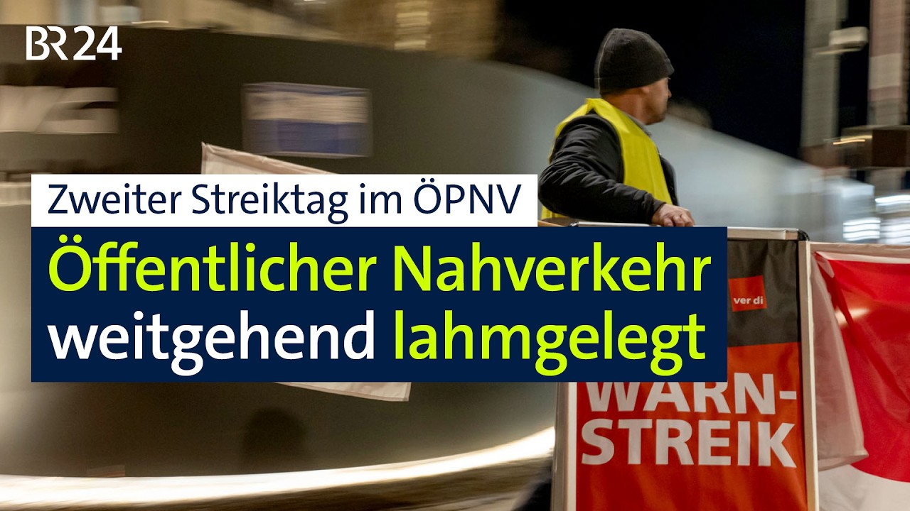 Bayern: Warnstreik bremst öffentlichen Nahverkehr | BR24