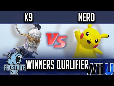 Frostbite 2018 Smash 4 Singles  WINNERS QUALIFIER - LH | K9 (Sheik, Diddy Kong) vs  Nero (Pikachu)