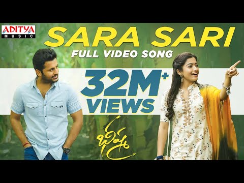 Sara Sari Full Video Song | Bheeshma Video Songs | Nithiin, Rashmika | Mahati Swara Sagar