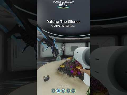 Raising the Scariest leviathan in Subnautica gone wrong #subnautica #gaming #thesilence