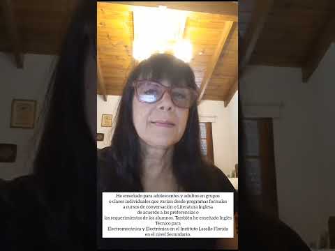 Rosana, English, Profesora de Inglés.