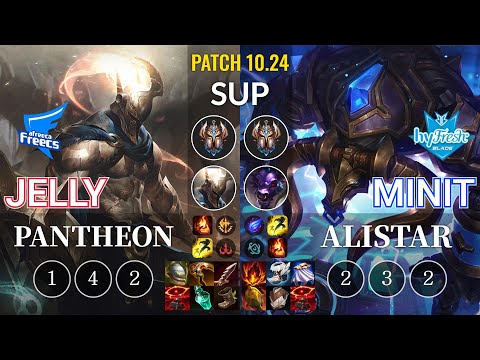 AF Jelly Pantheon vs hyF Minit Alistar Sup - KR Patch 10.24