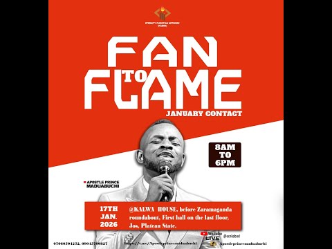 FAN TO FLAME (JAN. CONTACT) || 50 DAYS OF PENTECOST || APOSTLE PRINCE MADUABUCHI || 17TH JAN, 2026
