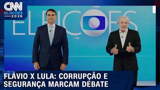 Vídeo: Flávio x Lula: corrupção, comparação de governos e segurança marcam debate | CNN NEWSROOM
