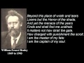 Invictus ~ poem by William Ernest Henley with ...