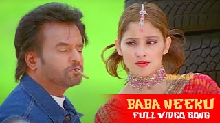 Baba Neeku Mokkutha Telugu Full HD Video Song || Baba || Rajinikanth || Jordaar Movies