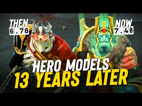 All Dota 2 Hero Model Reworks — Then vs Now 2013-2026