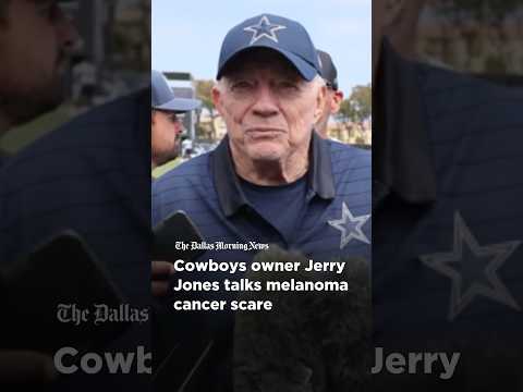Jerry Jones talks surviving melanoma cancer at training camp dallascowboys trainingcamp nfl