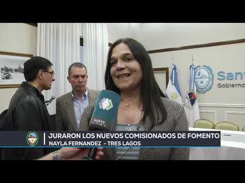 Juraron los nuevos comisionados de Fomento - Nayla Fernandez - Tres Lagos