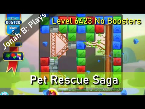 Pet Rescue Saga Level 6423 No Boosters