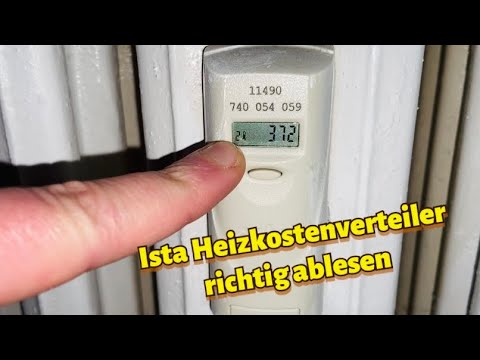 Reading the Ista heat cost allocator - Ista heat cost allocator what do the numbers 2 values ​​mean
