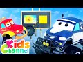 Colors Song Learning Videos For Children Monster Truck Dan Cartoons Kids Channel