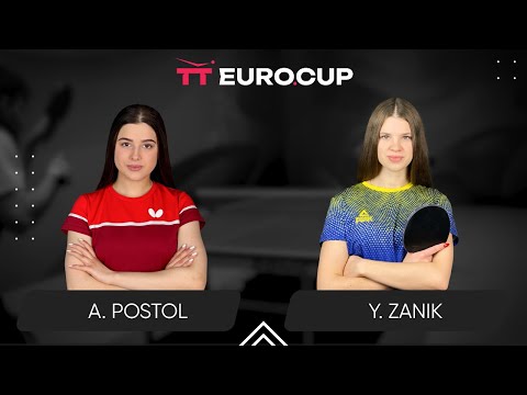 10:45 Anastasiia Postol - Yulianna Zanik 07.10.2024 TT Euro.Cup Women Ukraine Master. TABLE 3