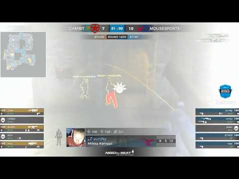 mouz sunny 3K Deagle fully blind vs Gambit