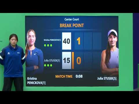 Kristina Penickova [1] (USA) vs Julia Stusek [5] (GER) // 6-0 6-4 // ITF Junior Finals // Group A