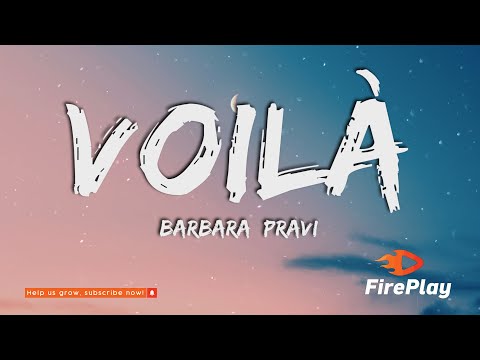 Barbara Pravi - Voilà (Paroles/Lyrics)