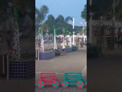 praça do pau Brasil no clima do natal,cidade de Itamari Bahia #praca #pisca #💯👊#perfeito #😄😄😄😄