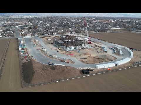 Syracuse, Utah Temple Construction - Early Stages - Mavic Air 2s - LDS - 4K Drone - February 2022