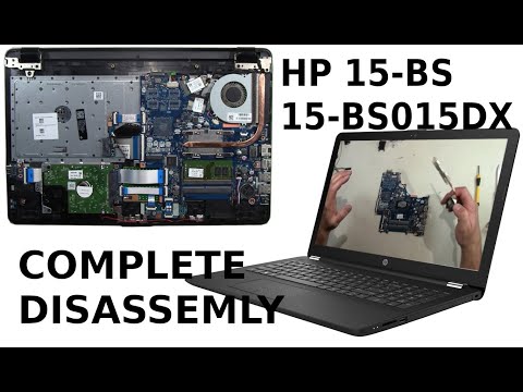 HP Pavilion 15 BS015DX Take Apart Complete Disassembly How to Disassemble
