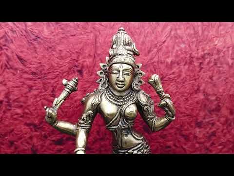 Ardhanarishvara Statue in Brass video