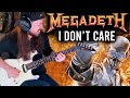 MEGADETH - I Don’t Care | Full Guitar Cover (WITH ALL SOLOS) *NEW SONG 2025*