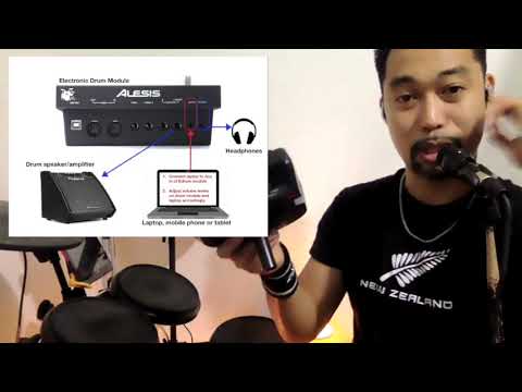Basic "Aux In" Set Up for your drum classes using electronic drums