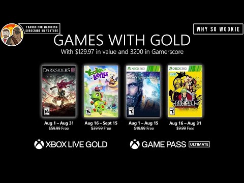 NEW XBOX GAMES WITH GOLD AUGUST 2021