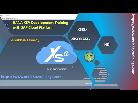 HANA XS Training | Native HANA Application Development | XS Advance course