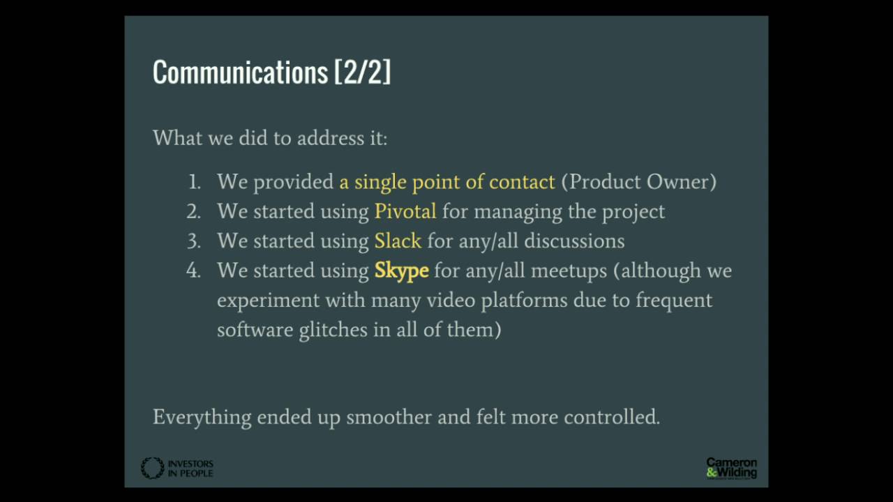 DrupalCon Dublin 2016: Managing an agile team of internal and external partners