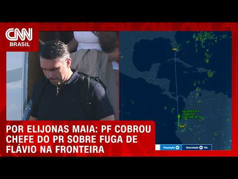 PF cobrou chefe do PR sobre fuga de Flávio Bolsonaro na fronteira | LIVE CNN